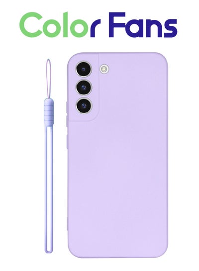 اشتري Compatible with Samsung Galaxy S21 FE Case Silicone Phone Case for Samsung S21 FE 5G 6.4inch Cover Soft Purple في السعودية