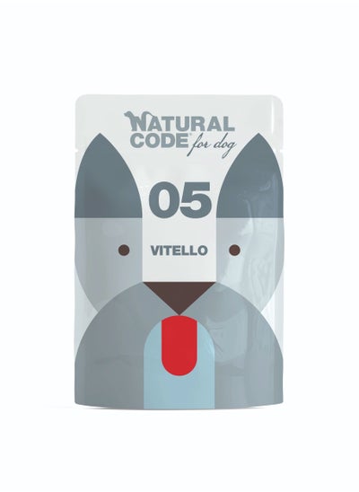 Buy 05 VEAL For Dogs Natural Wet Food (Pouch 100G) in Saudi Arabia