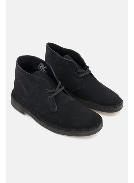 Buy Men Wide Lace Up Desert Boot,Black in UAE