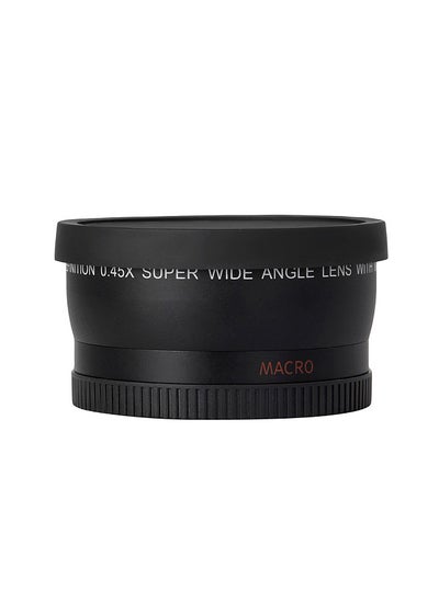 Buy HD 52MM 0.45x Wide Angle Lens with Macro Lens Replacement for Canon Nikon Sony Pentax 52MM DSLR Camera in UAE