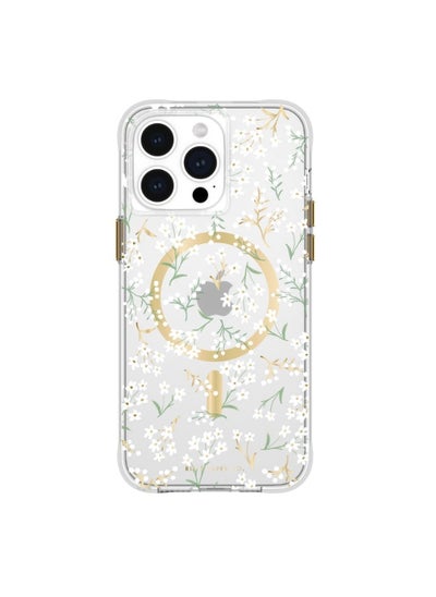 Buy iPhone 15 Pro Max Case- Printed in full color and foil stamped - Imported - Petite Fleurs with Magsafe in UAE