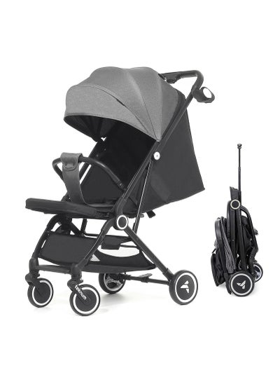 Buy Teknum Travel Cabin Stroller with Coffee Cup Holder - Grey in Saudi Arabia