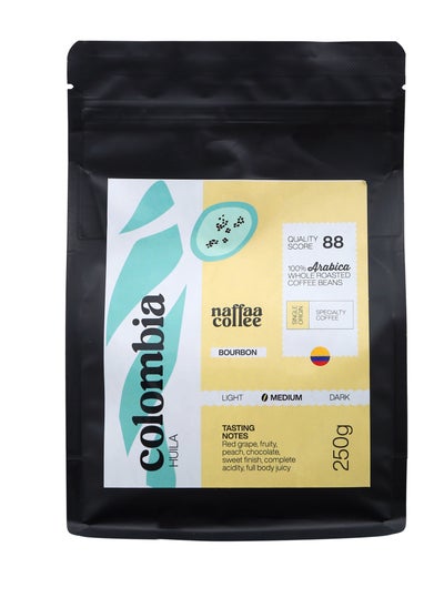 Buy Colombia Huila Single Origin Speciality Coffee Beans 250 grams 100% Arabica Medium Roasted Coffee Beans in UAE