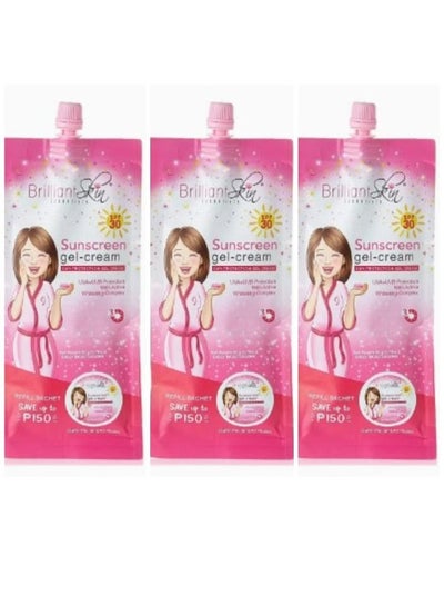 Buy 3 Piece Set SPF30 Suncreen Gel-Cream pink 3 X 50grams in Saudi Arabia