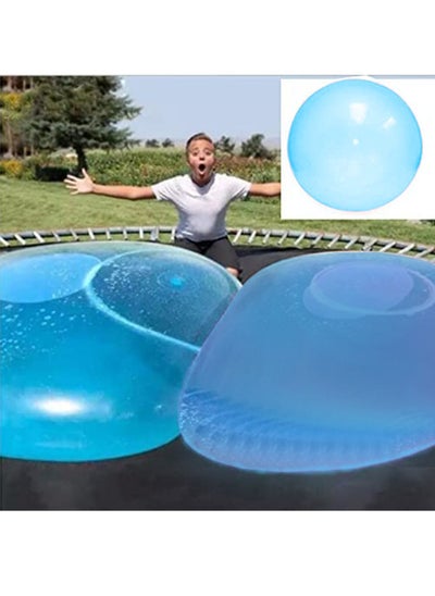 Buy Bubble Ball Toy for Adults Kids Inflatable Water Ball Beach Garden Soft Rubber Ball Outdoor Party (Blue extra large 120CM 1PC) in UAE