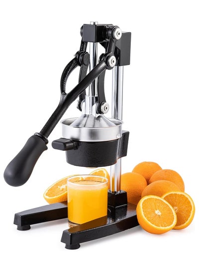 اشتري Juicer Hand Press Manual Fruit Juice Squeezer Orange Lemon Pomegranate Black في الامارات