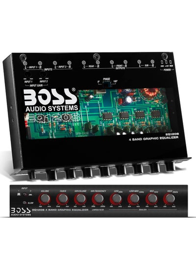 Buy Boss Audio EQ1208 4 Band Amplified Equalizer with Subwoofer Control in UAE