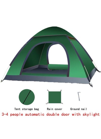 Buy Portable Automatic Pop-Up Outdoor Camping Tent For 3-4 People in UAE