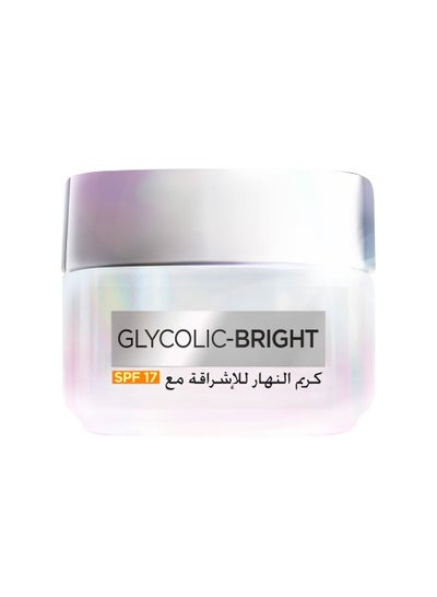 Buy L’ORÉAL PARIS Glycolic Bright Glowing Day Cream with SPF17 - 50ML in Egypt