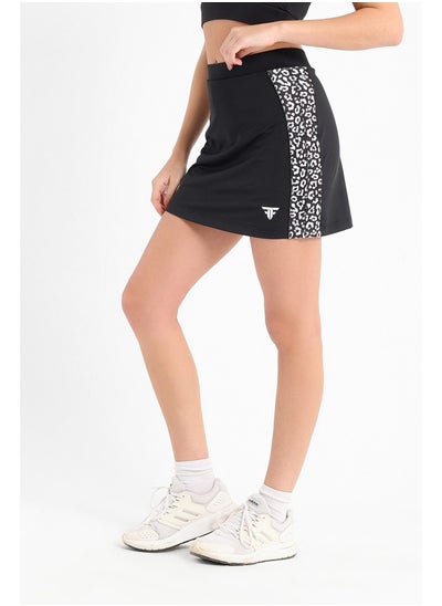 Buy Side-panel leopard printed skort in Egypt