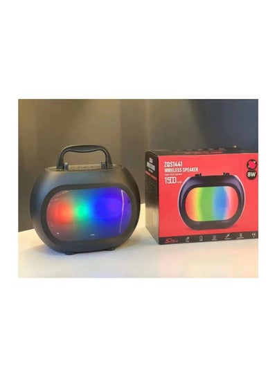 Buy ZQS1441 HOT New Arrival Wireless Speaker 4 inch Small mini cute TWS Subwoofer Speaker With Dazzling Lights in UAE