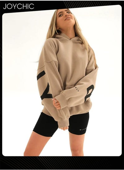 Buy Sport Style Women Autumn and Winter Warm Windproof Long Sleeve Hoodie in Saudi Arabia