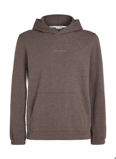 Buy Men's Cotton Terry Hoodie, Grey in UAE