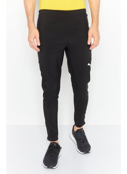 Buy Men Sportswear Fit Drawstring Training Pants, Black in UAE