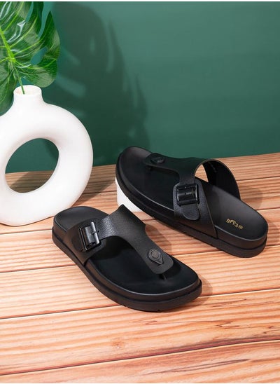 اشتري Buckle T Strap Comfort Sandals في السعودية