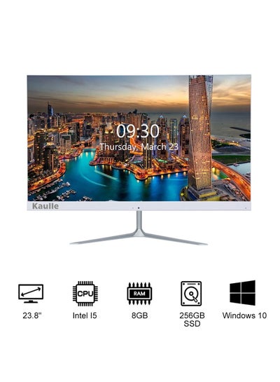 Buy All In One PC 23.8 Inch All In One Computer,Intel Core I5 3320M Processor,8 GB Ram,256 GB SSD,Windows 10 Pro All In One Desktop Computer White KLY238B2 in UAE