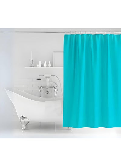 Buy Feelings Bath Shower Curtain Blue 180X180Cm in UAE