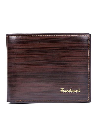 Buy Multifunctional Leather Wallet Brown in UAE