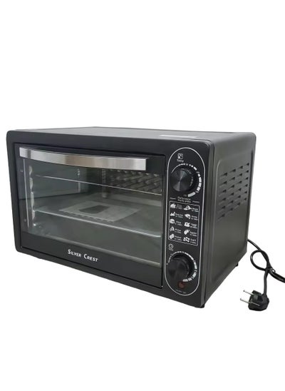 اشتري Silver Crest 48L Large Electric OEM Customized Countertop, Cooks Baking Pizza Griller Toaster Oven (Black) في الامارات