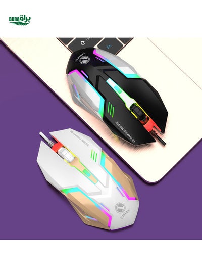 اشتري الماوس السلكي للألعاب مع LED RGB للتنفس ، والتوصيل والتشغيل ، الماوس كمبيوتر USB ERGONIMIC لنظام التشغيل Windows/PC // لاعبي الكمبيوتر المحمول في السعودية