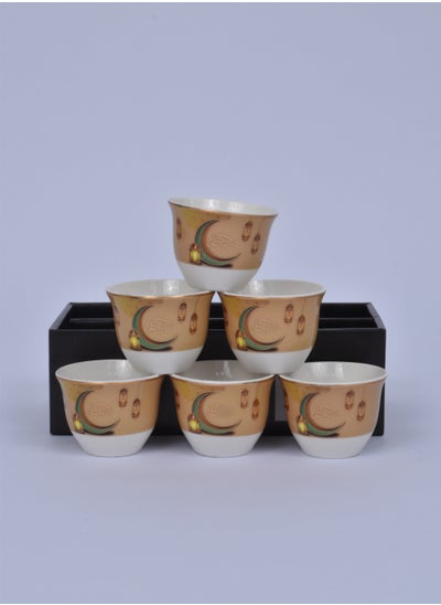 Buy A Set of 6-Piece Coffee Cups with a Ramadan Design in Saudi Arabia