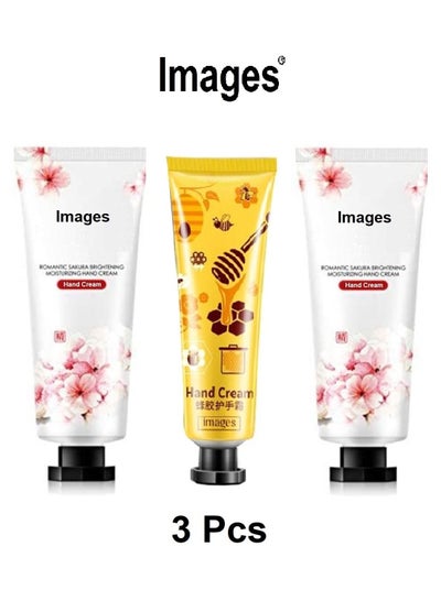 Buy Images set of 3  different scents of moisturizing hand cream in Saudi Arabia