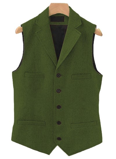 اشتري New Fashionable Herringbone Patterned Suit Vest في الامارات