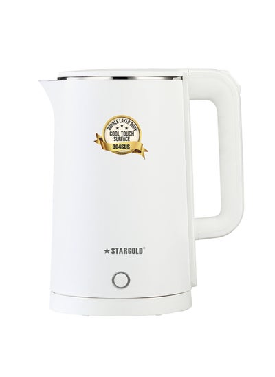 Buy Kettle 1.8-Litre with Automatic Turn-Off Electric Kettle 1500W High-Grade Stainless Steel Heating Plate Best Kettle, AC 220-240V And 360 Swivel in UAE