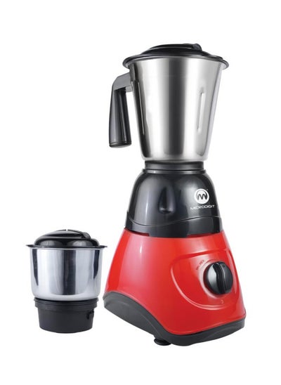 Buy 2 In-1 Blender, 18000 RPM Turbo Motor, Durable ABS Body, Stainless Steel Blade And Jars, 3 Speeds + Pulse, Perfect For Dry And Wet Fine Grinding, Mixing And Juicing Made In India 1.2 L 550 W MH851MG W in Saudi Arabia