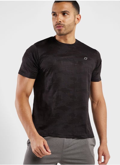 Buy Textured Training T-Shirt in UAE