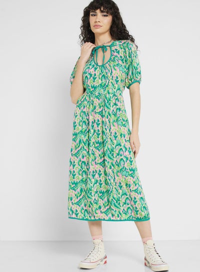 Buy Urban Minx U-Neck Printed Dress in Saudi Arabia