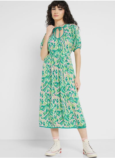 Buy Urban Minx U-Neck Printed Dress in Saudi Arabia