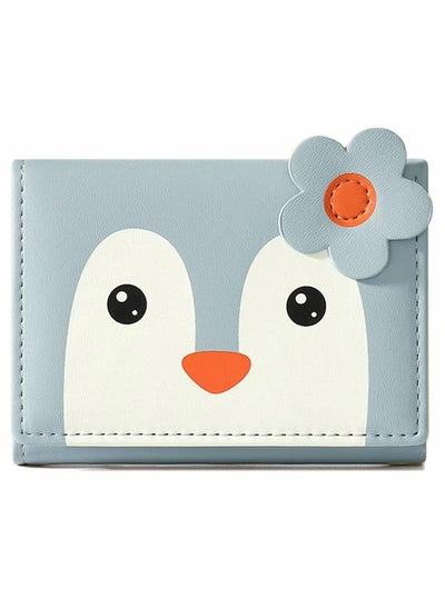 Buy Small Wallet, Cartoon Cute Wallet for Girls, Trifold Wallet Slim Coin Purse Cash Pocket ID Window, PU Leather Slim Purse in Saudi Arabia