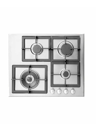 Buy Gas Hob, 60cm, 4 Burners, Stainless Steel - HFG64PSM4BFT in Egypt