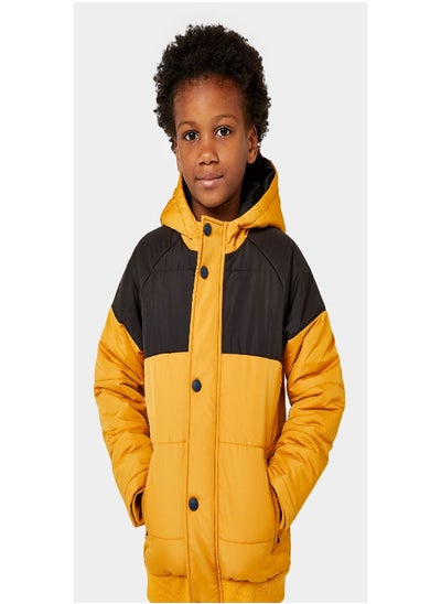 Buy Mustard and Black Padded Jacket in Saudi Arabia