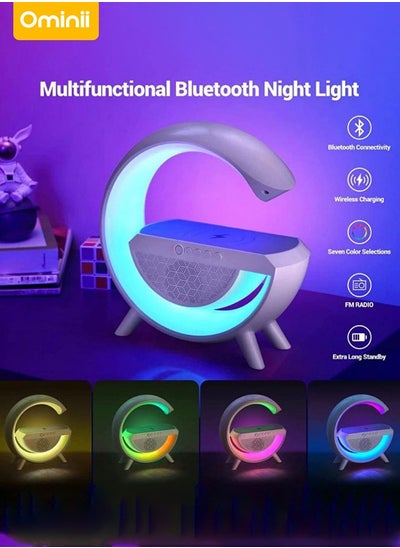 Buy Wireless Smart Bluetooth Speaker with LED Adjustable Ambience Light in Saudi Arabia