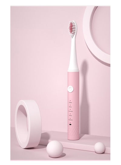 Buy Electric Toothbrush Rechargeable Power Pink in Saudi Arabia