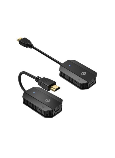 Buy Powerology Wireless HDMI Mirroring Adaptor Pair with USB-C Cable Full HD 1080P - Black in UAE