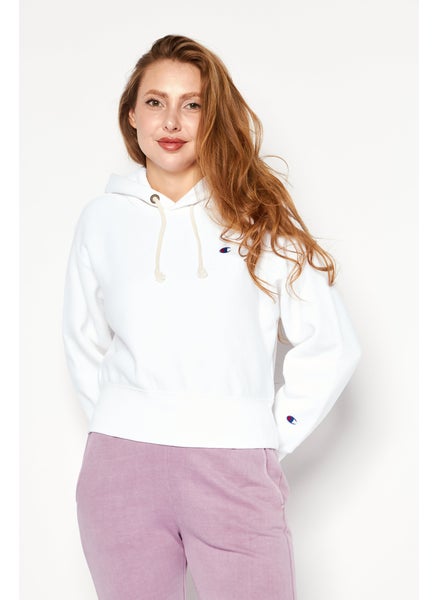 Buy Women Sportswear Fit Long Sleeve Sweatshirts Outdoor, White in Saudi Arabia