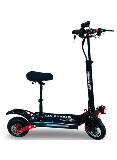 Buy 2200W 48V Electric Scooter with Bluetooth Connectivity Power and Connectivity On the Go Black in UAE