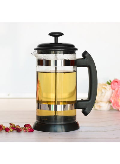 Buy i cafilas 1000ml Stainless Steel French Press Pot Cafetiere Coffee Cup Borosilicate Glass Coffee Maker Tea Filter Tea Maker Scented Tea Herbal Tea French Press in Saudi Arabia