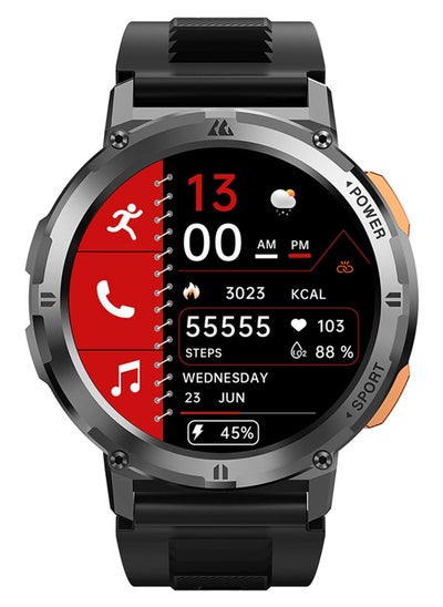 اشتري Tank T2 1.43 Inch Amoled Always On Display Bluetooth Answer Make Call Smart Watches For Men 5 ATM US Military Certified With 70 Sport Modes For Android IOS Iphones في الامارات