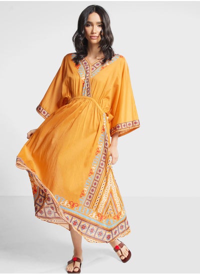 Buy Cape Sleeve Printed Kurti in UAE