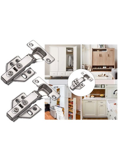 Buy Danco Pack Of 2 Steel Concealed Hinges 40Mm Straight For Cupboard Cabinet Wardrobe Doors Made In Italy 501210 in UAE