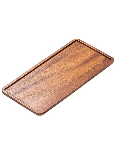 Buy Coffee Wood Serving Tray 30x12x1.2cm Serve Tea Coffee or Breakfast in Bed Classic Wooden Decorative Serving Tray in Saudi Arabia