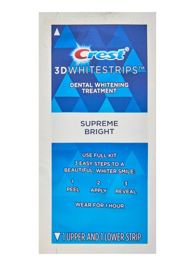 Buy 3D supreme bright Teeth Whitening Strips Pack of 1 in Saudi Arabia
