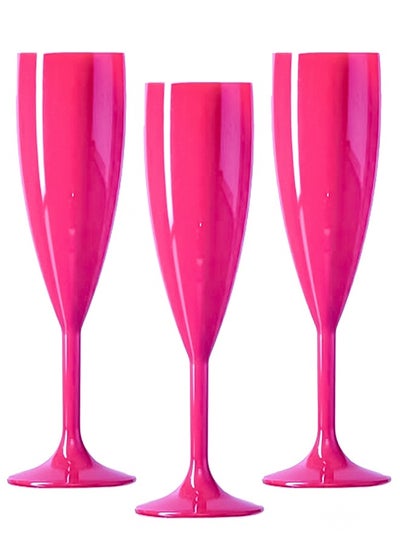 Buy BarPros Pink Acrylic Champagne Flute 6 oz- Elegant and Durable in UAE