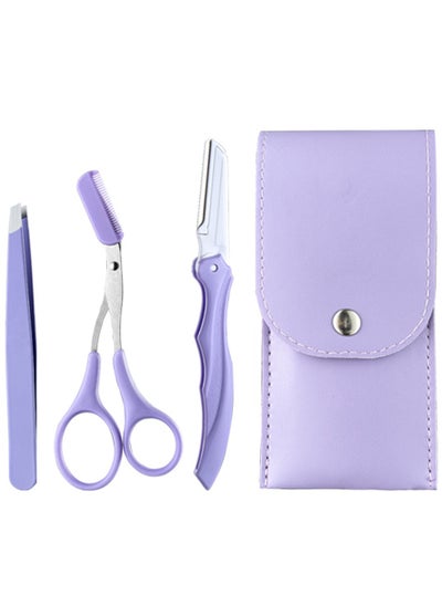 Buy 3 in 1 Eyebrow Scissors Kit，Eye Brow Cutter for Women，Eyebrow Grooming kit Specially Designed for Women in Saudi Arabia