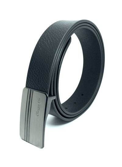 Buy Classic Milano Genuine Leather Belt Print Texas Plate PTX-351 Crunch SL-35-4 (Black) by Milano Leather in UAE