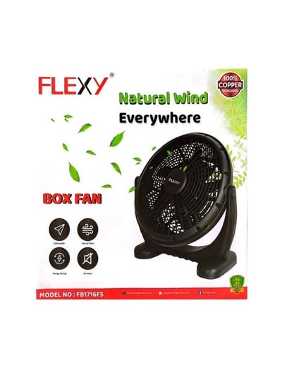 Buy Heavy Duty 5 Leaf Box Fan With 3 Speed Settings in Saudi Arabia